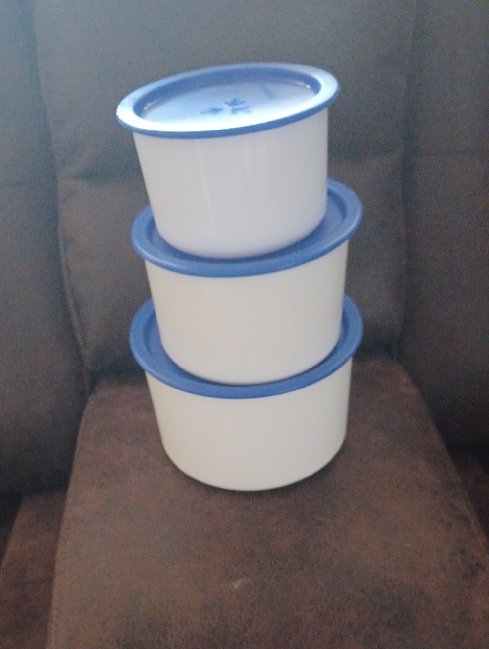 4/$40 Tupperware Set Of 3 Containers With Lids